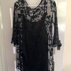 Lace black dress